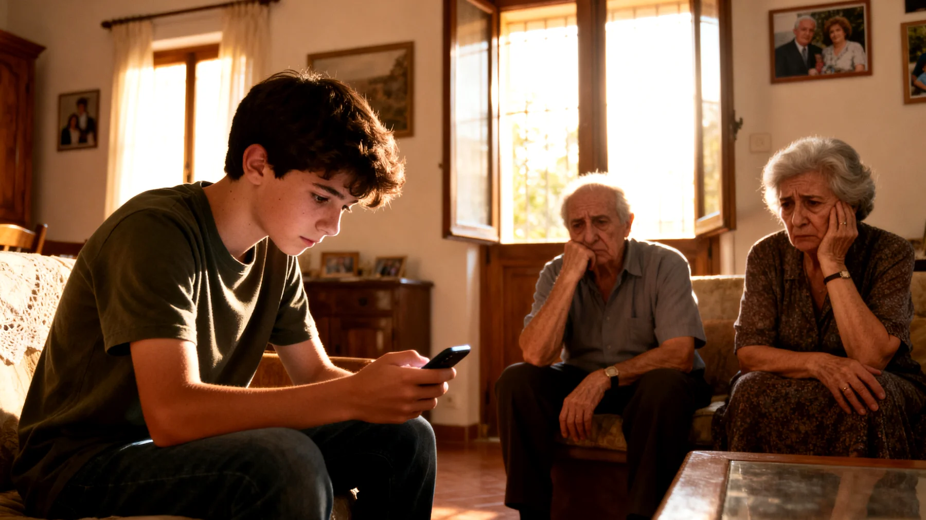 I nonni sono preoccupati per l'uso eccessivo di smartphone e videogiochi da parte dei nipoti adolescenti durante le visite, che impedisce una comunicazione autentica e momenti di condivisione. I ragazzi sembrano sempre distratti dagli schermi e poco interessati alle attività proposte o al dialogo."